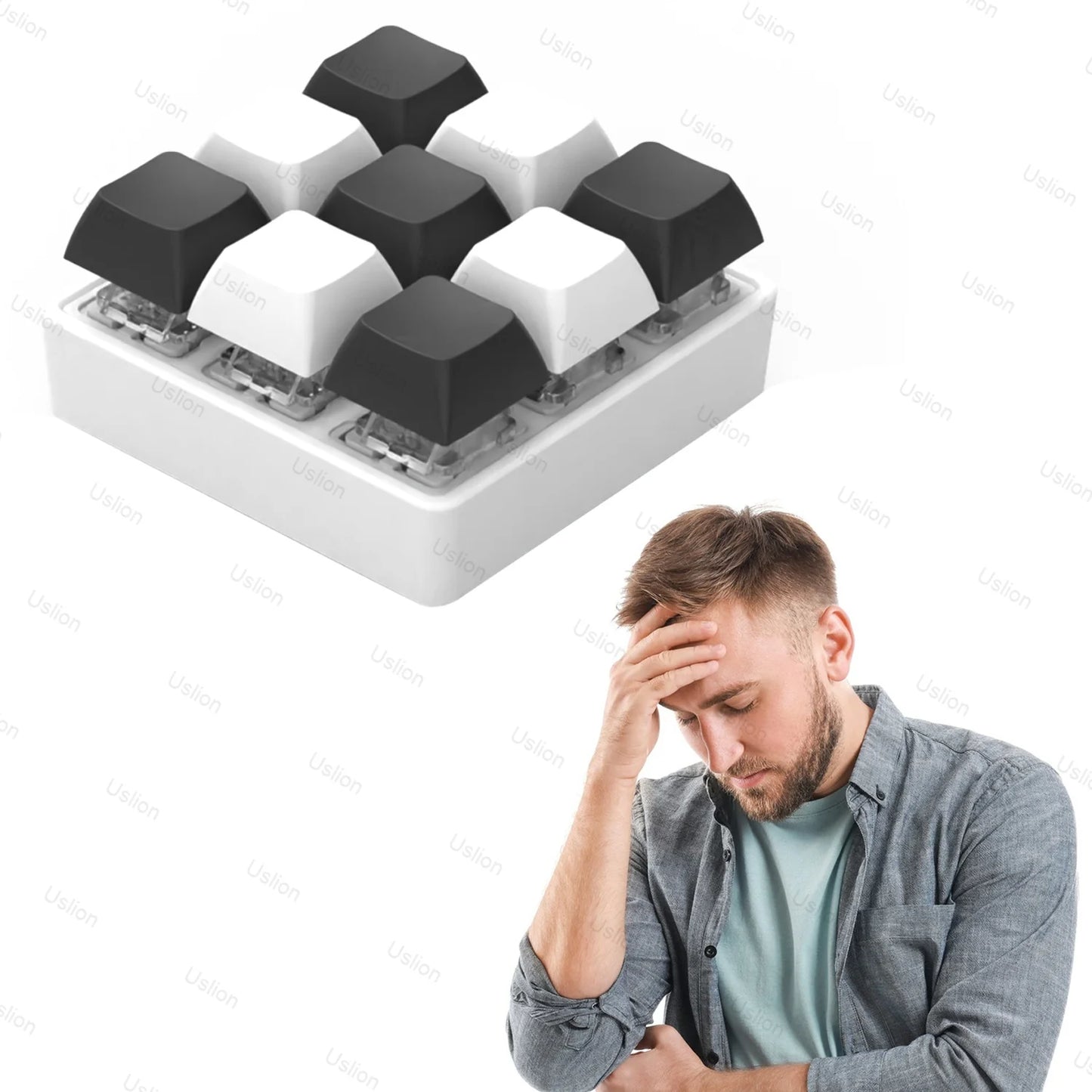 Transform Your Fidgeting Experience with Our Versatile 2/3/4/9 Keys Keyboard Keycaps – The Ultimate Stress Relief Toy!