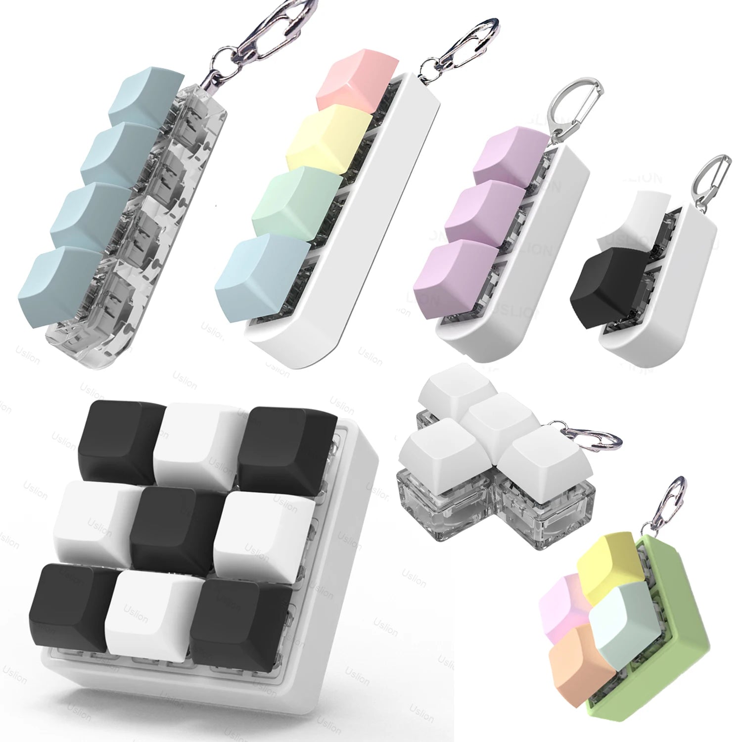 Transform Your Fidgeting Experience with Our Versatile 2/3/4/9 Keys Keyboard Keycaps – The Ultimate Stress Relief Toy!