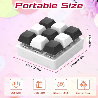 Transform Your Fidgeting Experience with Our Versatile 2/3/4/9 Keys Keyboard Keycaps – The Ultimate Stress Relief Toy!