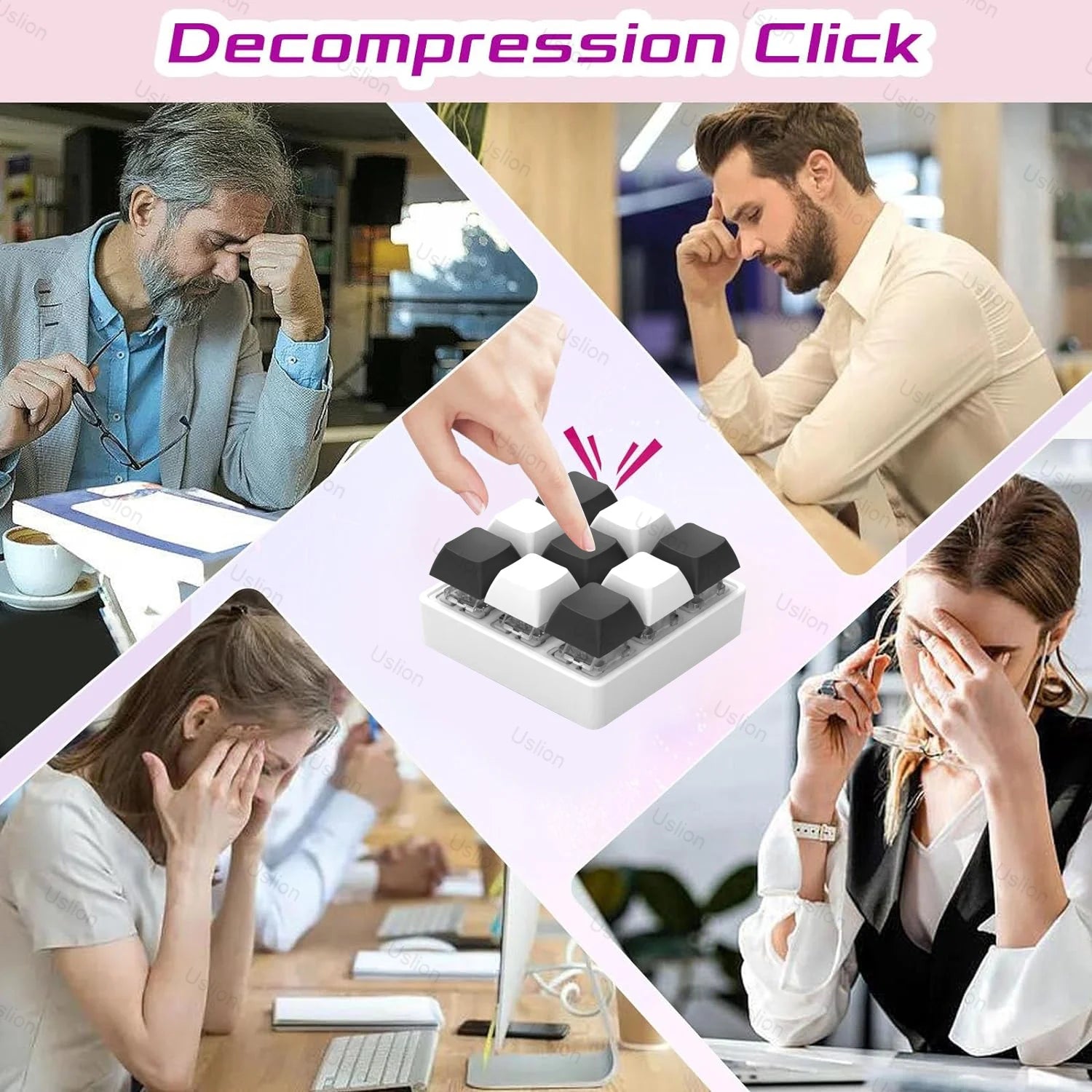 Transform Your Fidgeting Experience with Our Versatile 2/3/4/9 Keys Keyboard Keycaps – The Ultimate Stress Relief Toy!